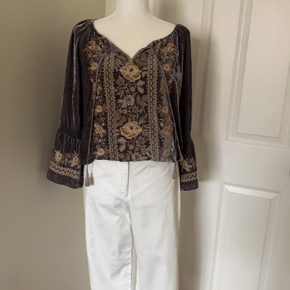 Johnny Was Velour Top - Picture 9 of 13